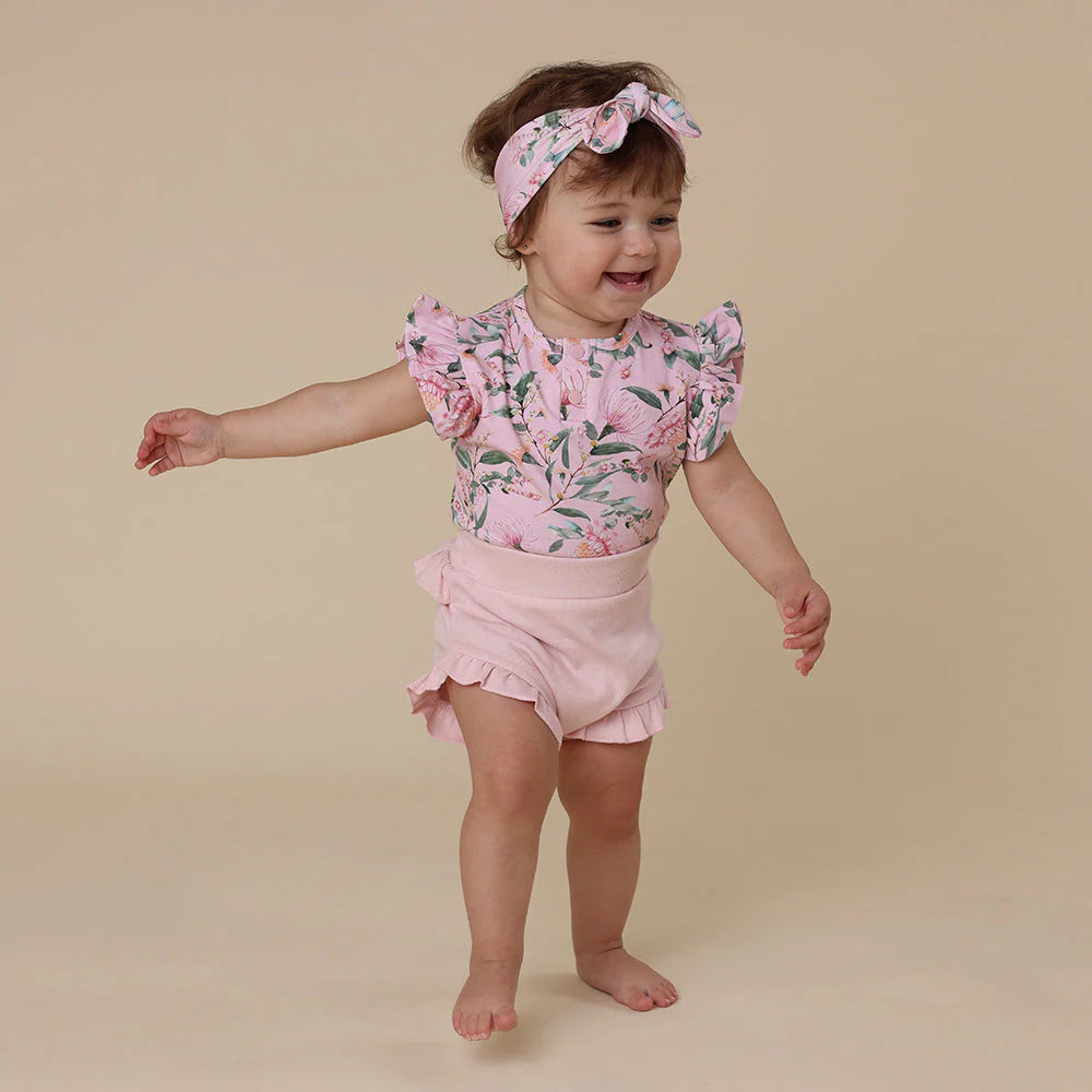Pink Wattle Short Sleeve Bodysuit
