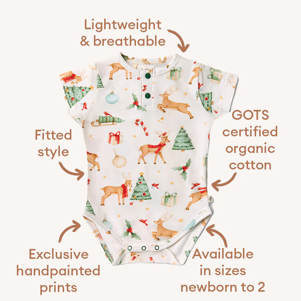 Prancer & Friends Short Sleeve Bodysuit