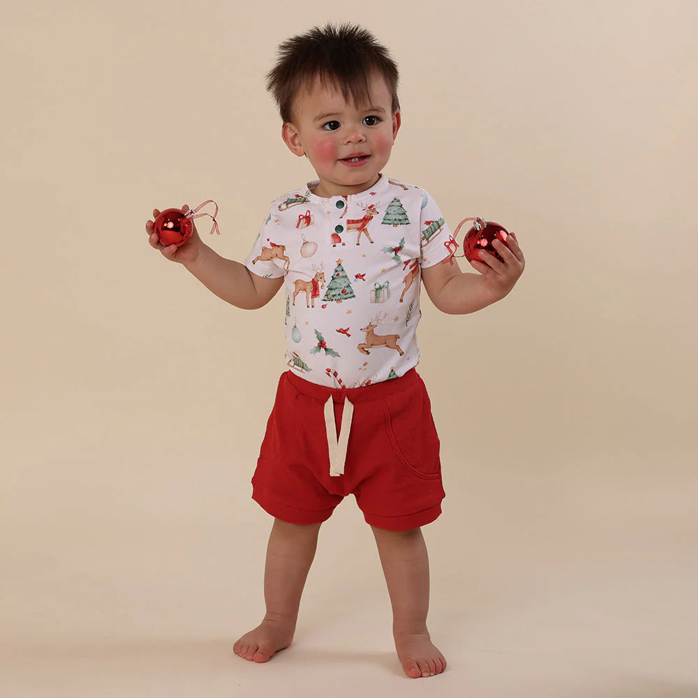 Prancer & Friends Short Sleeve Bodysuit