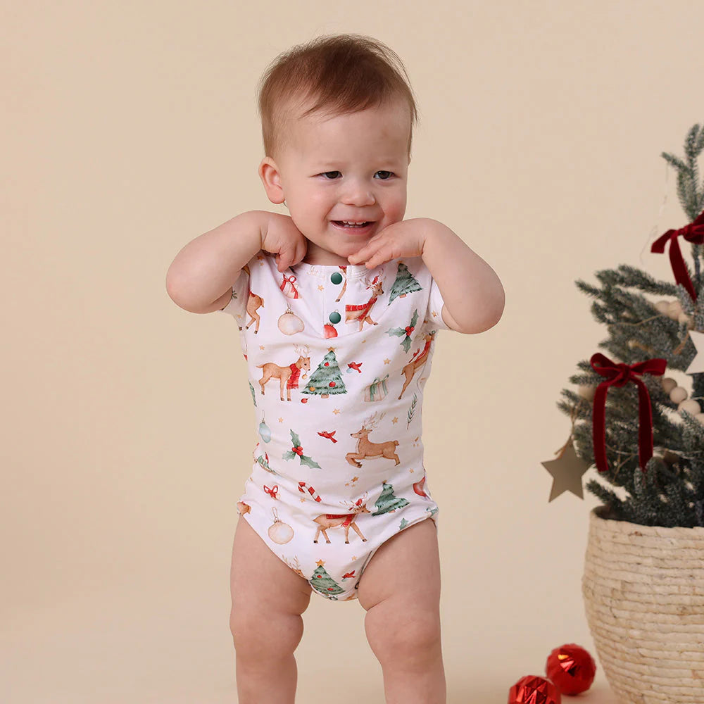 Prancer & Friends Short Sleeve Bodysuit