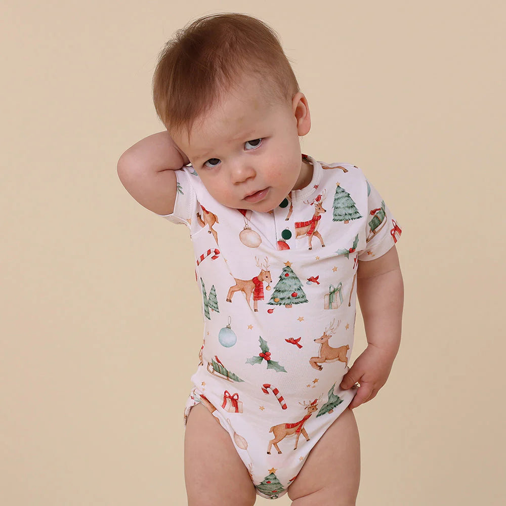 Prancer & Friends Short Sleeve Bodysuit