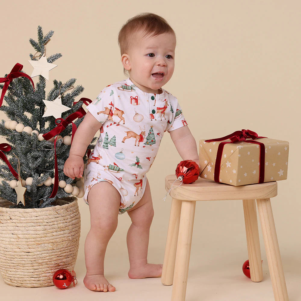 Prancer & Friends Short Sleeve Bodysuit