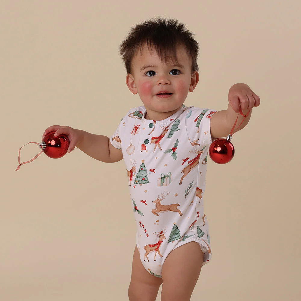 Prancer & Friends Short Sleeve Bodysuit