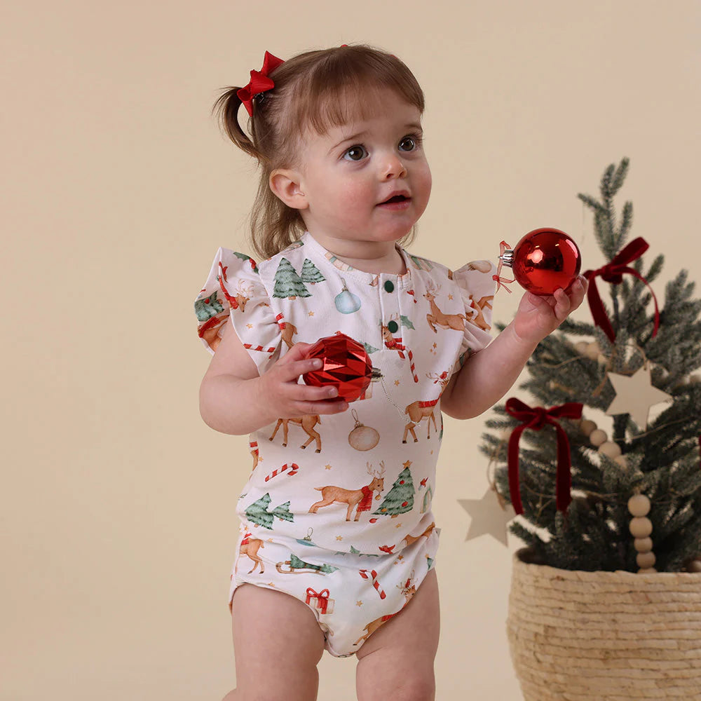 Prancer & Friends Short Sleeve Frill Bodysuit