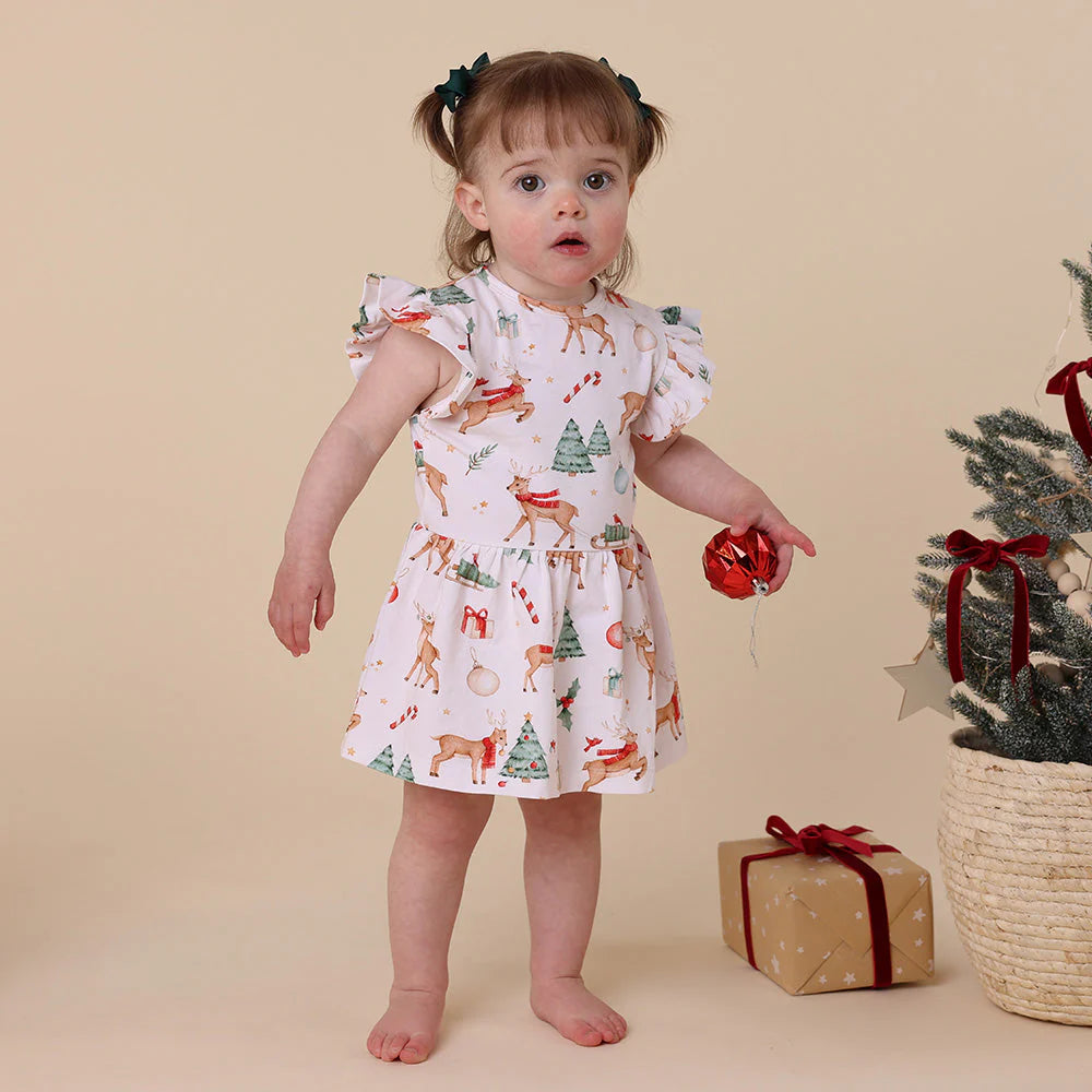 Prancer & Friends Short Sleeve Dress