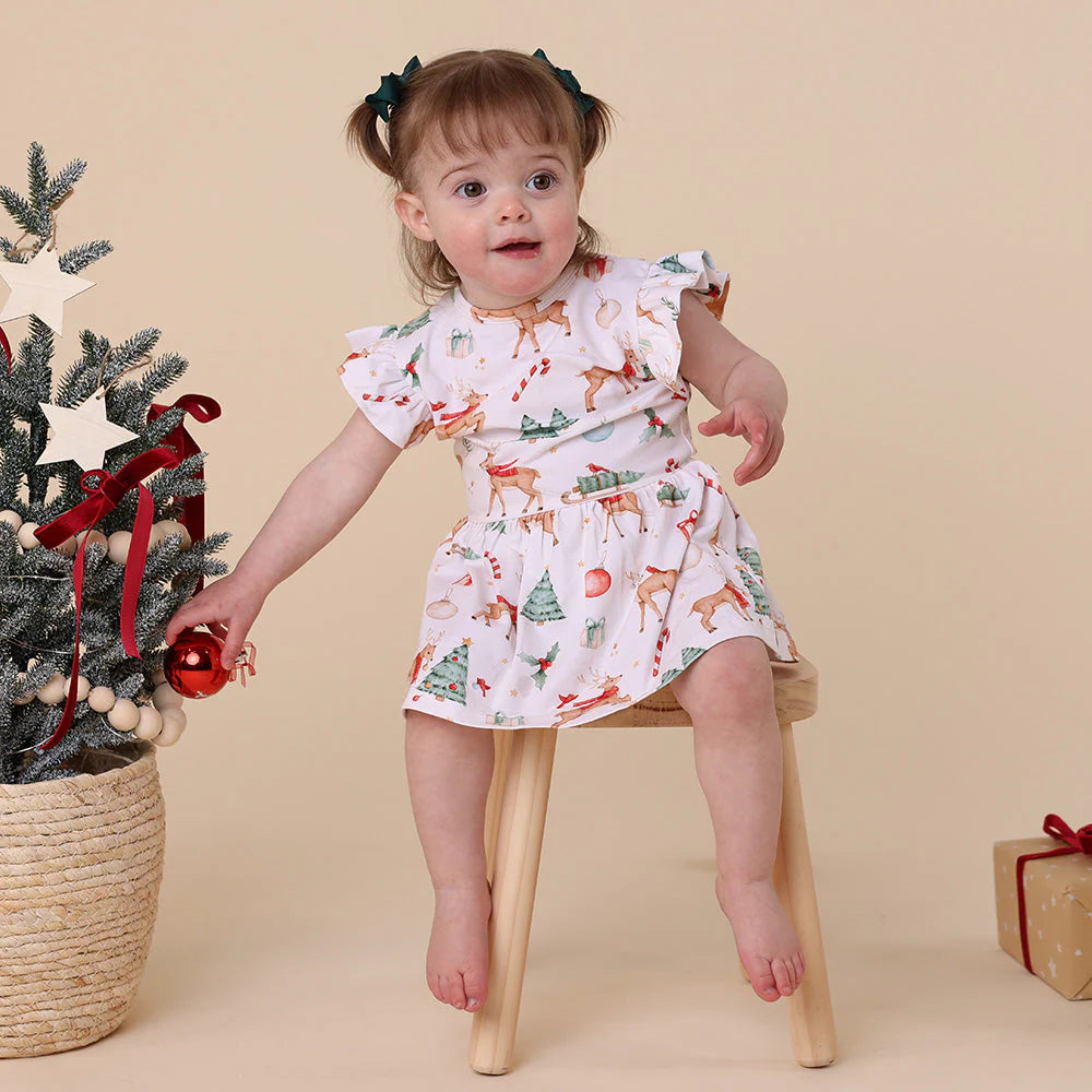 Prancer & Friends Short Sleeve Dress
