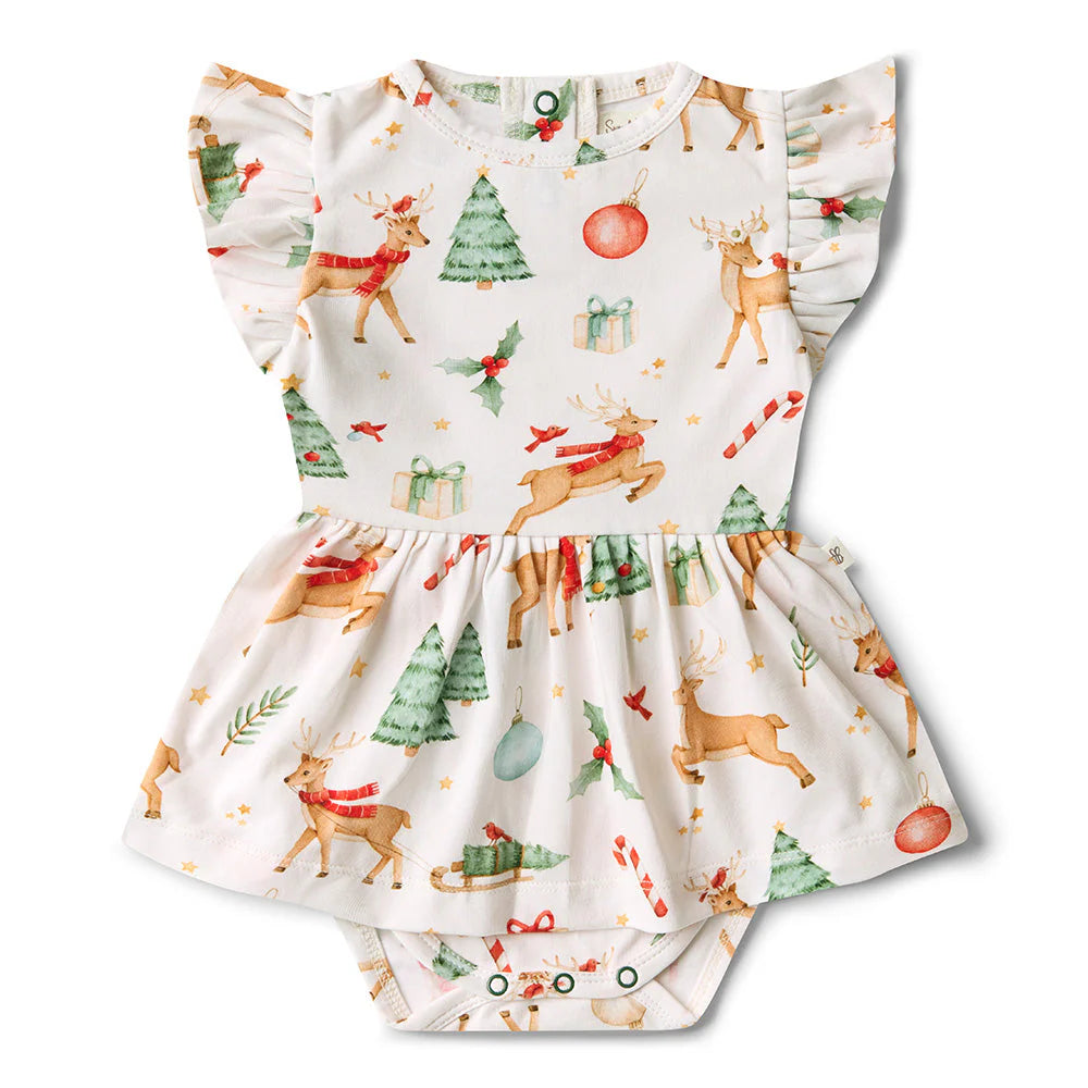 Prancer & Friends Short Sleeve Dress