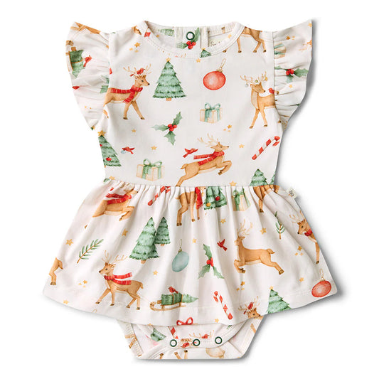 Prancer & Friends Short Sleeve Dress