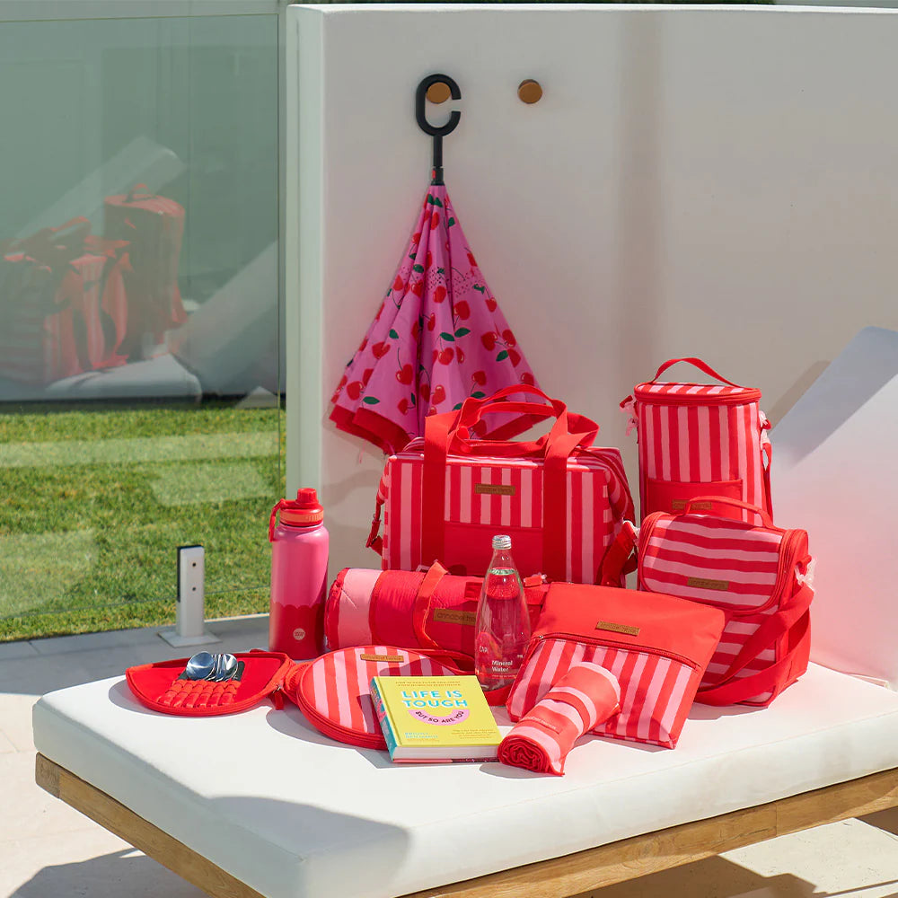 Beach Wet Pouch Red Stripe