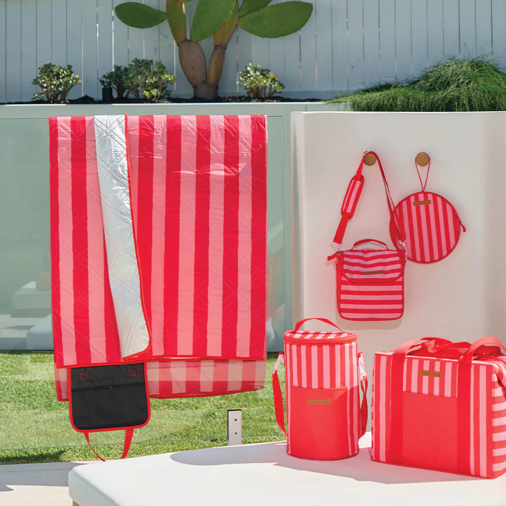 Picnic Mat Red Stripe