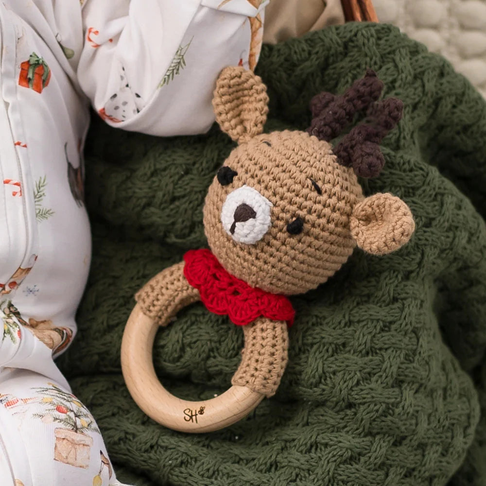 Reindeer Crochet Rattle
