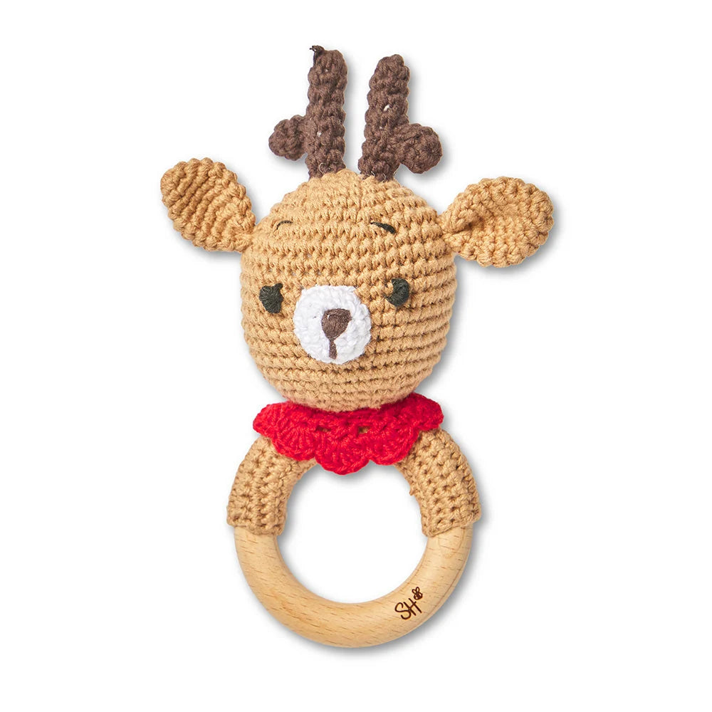 Reindeer Crochet Rattle