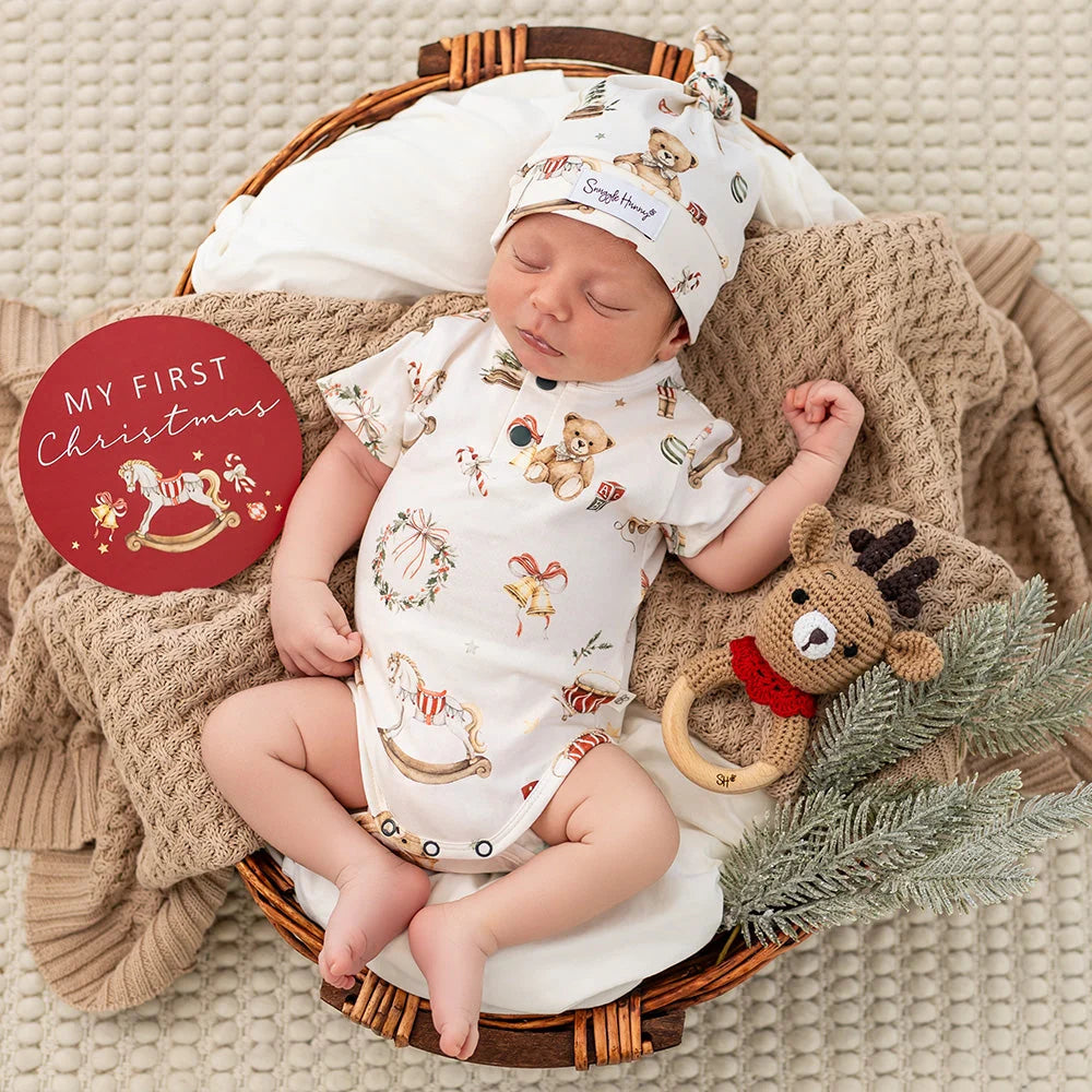Santa's Toy Shop Short Sleeve Bodysuit