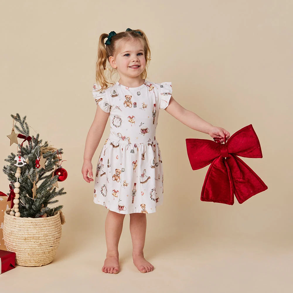 Santa's Toy Shop Short Sleeve Dress