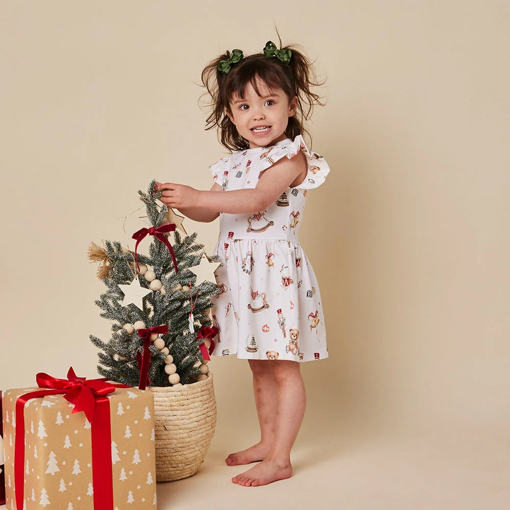 Santa's Toy Shop Short Sleeve Dress