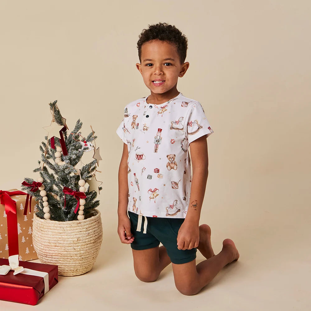 Santa's Toy Shop Short Sleeve Top