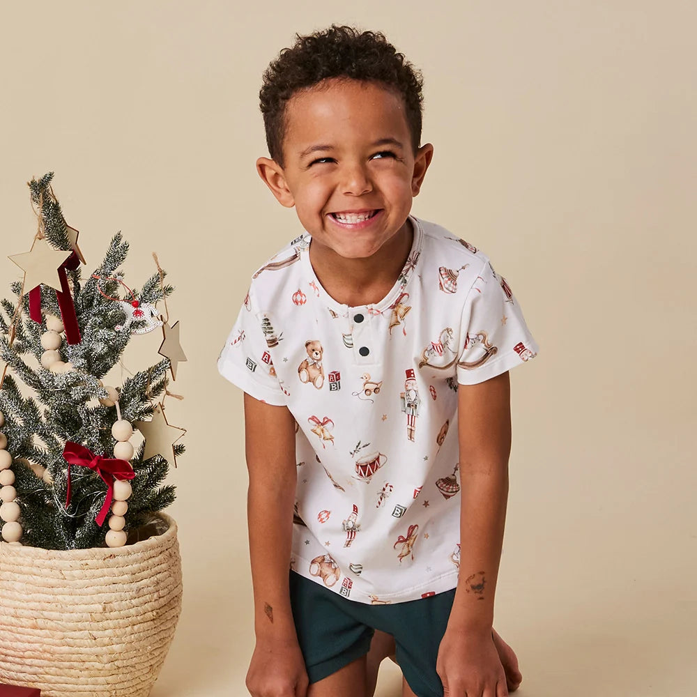 Santa's Toy Shop Short Sleeve Top