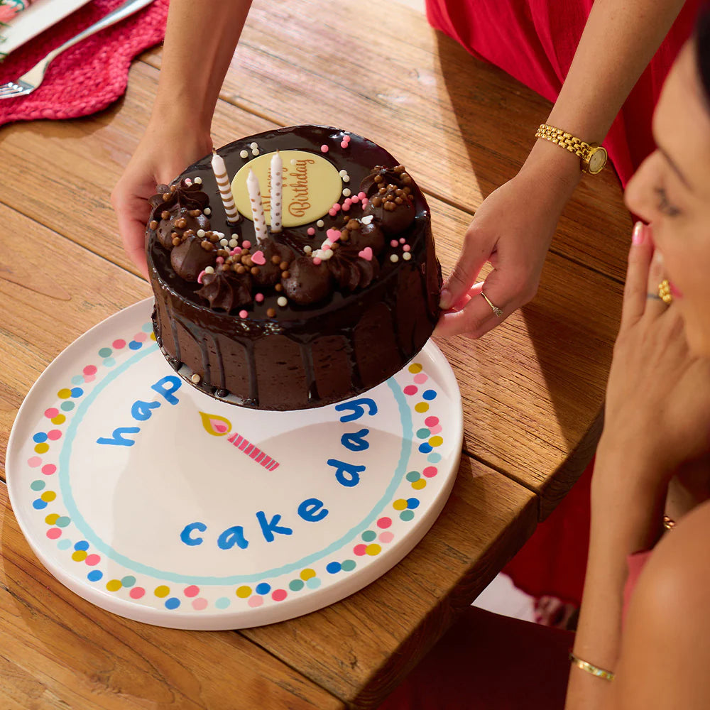 Serving Plate Happy Cake Day