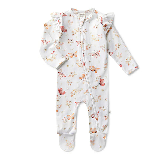 Butterfly Sleepsuit Zip Footie