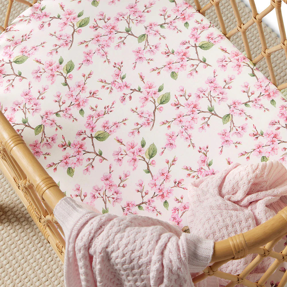 Cherry Blossom Bassinet Sheet