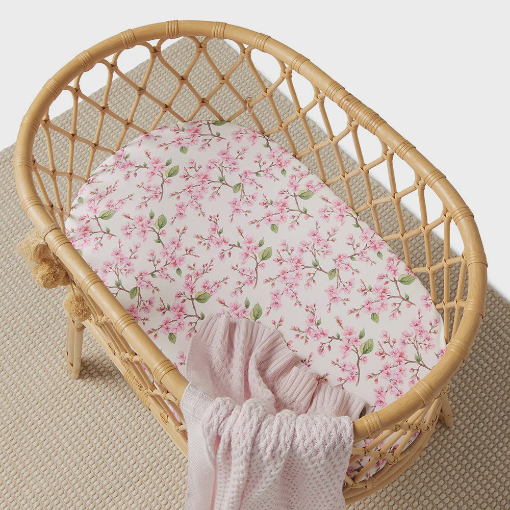 Cherry Blossom Bassinet Sheet