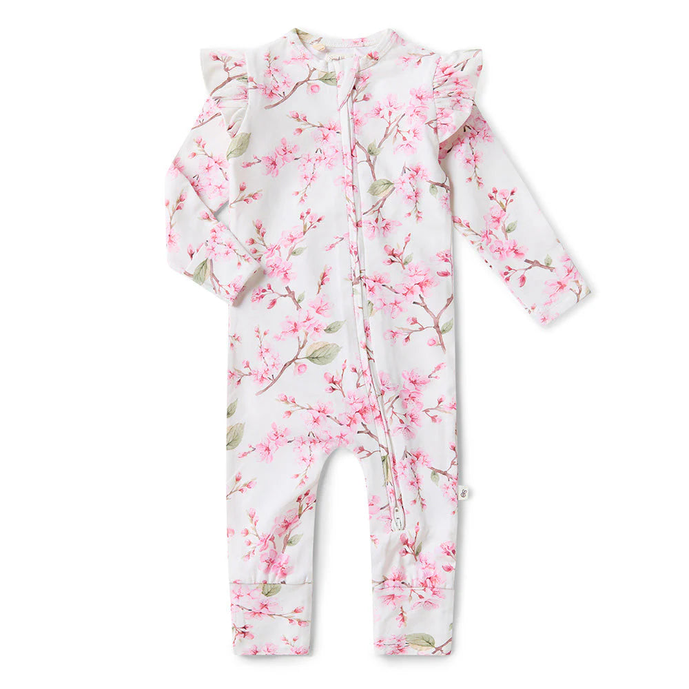 Cherry Blossom Snugglesuit Convertible Romper