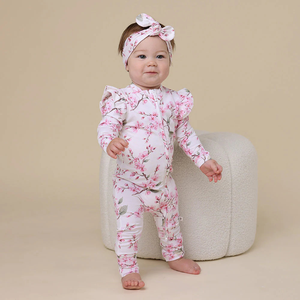 Cherry Blossom Snugglesuit Convertible Romper