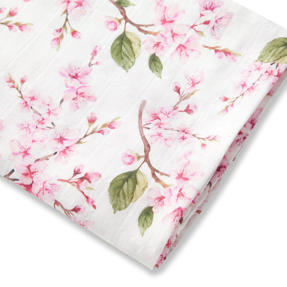 Cherry Blossom Muslin Wrap