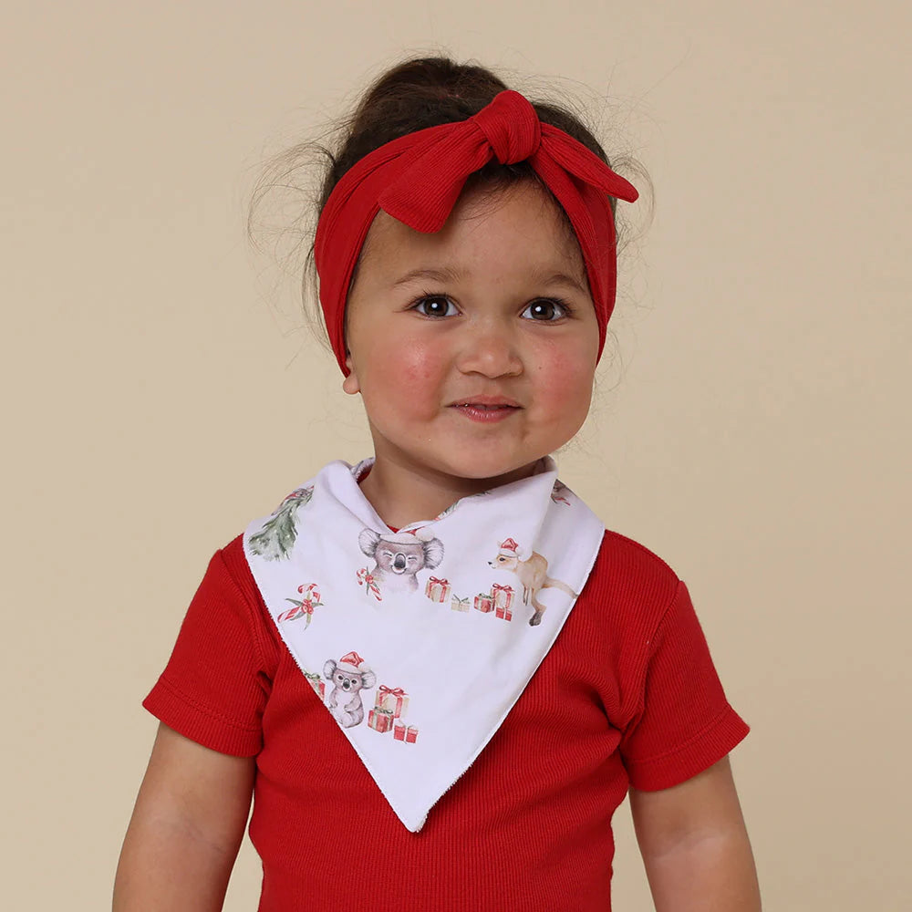 Kangas & Koalas Dribble Bib Red