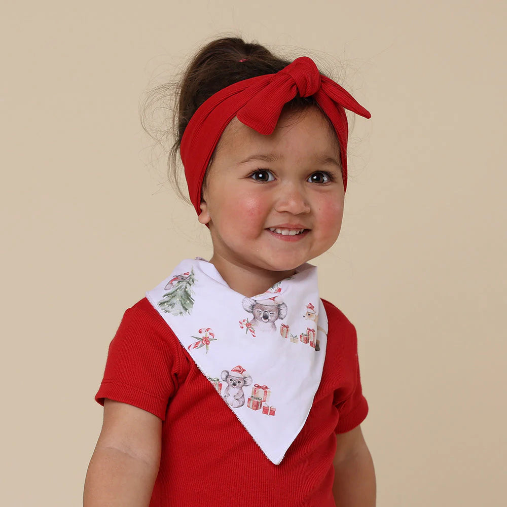 Kangas & Koalas Dribble Bib Red