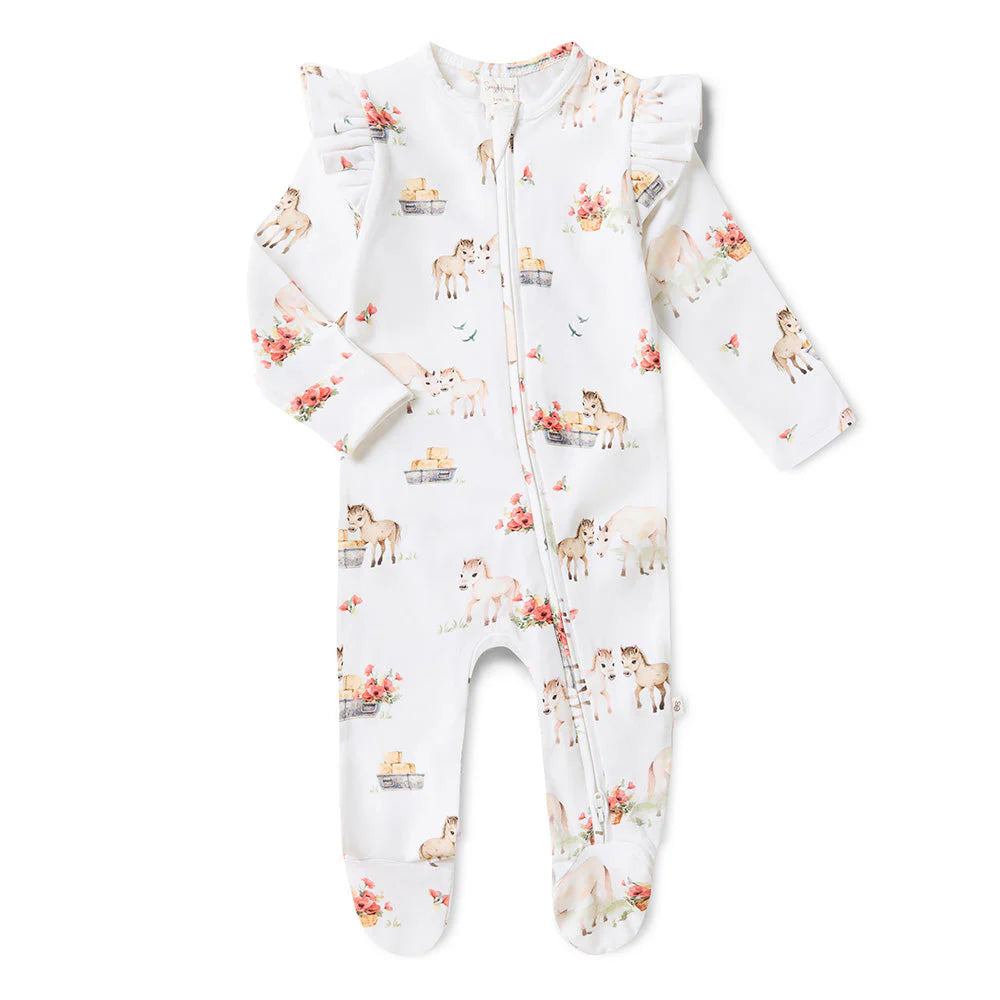 Pony Pals Snuggle Sleepsuit Zip Footie