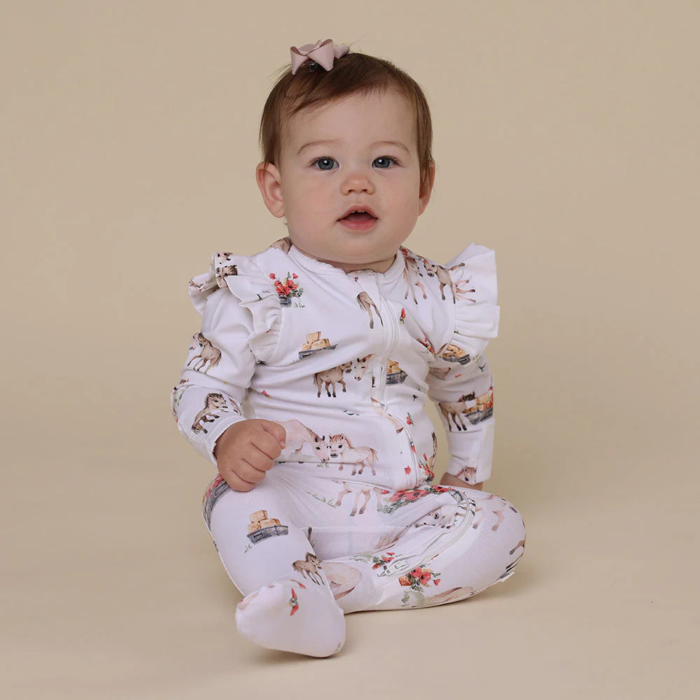 Pony Pals Snuggle Sleepsuit Zip Footie