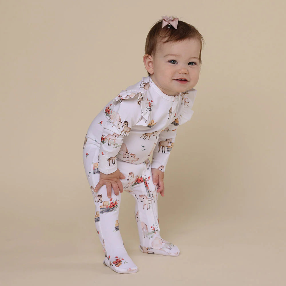 Pony Pals Snuggle Sleepsuit Zip Footie