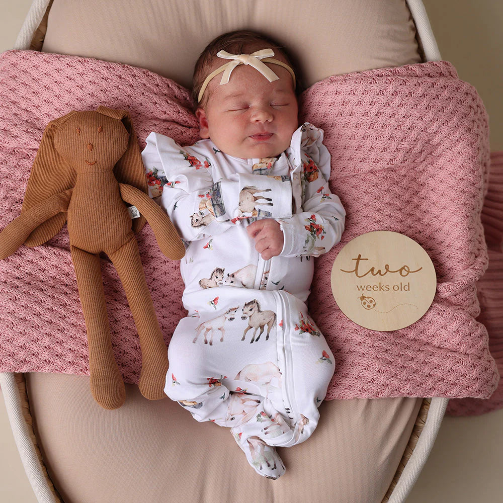 Pony Pals Snuggle Sleepsuit Zip Footie