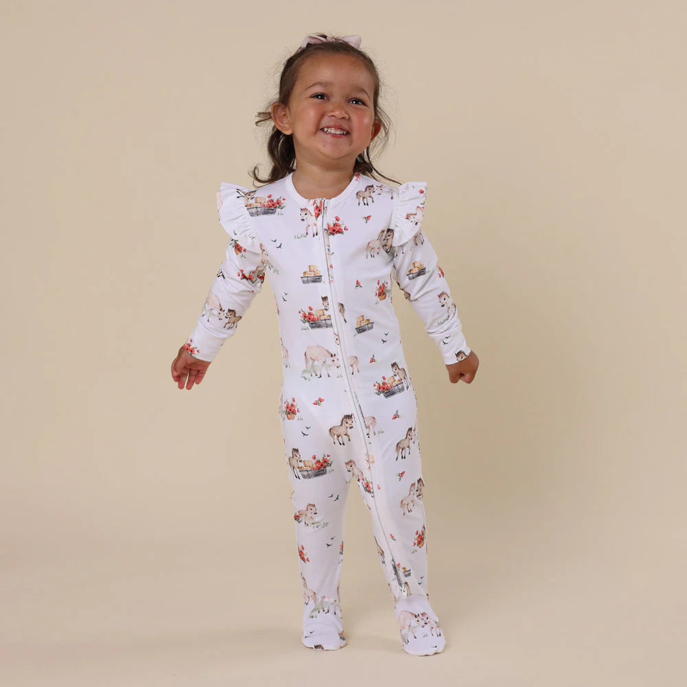 Pony Pals Snuggle Sleepsuit Zip Footie