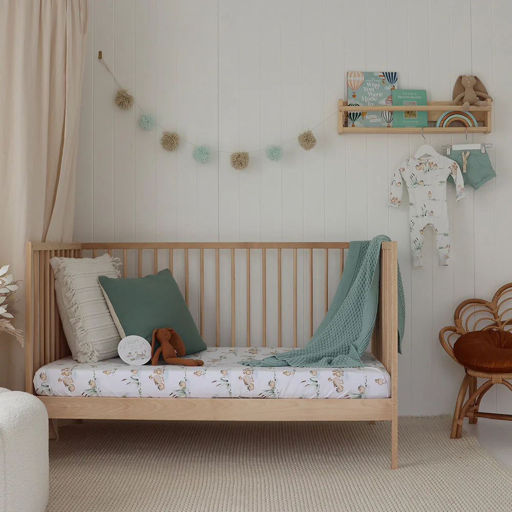 Sage Knit Baby Blanket