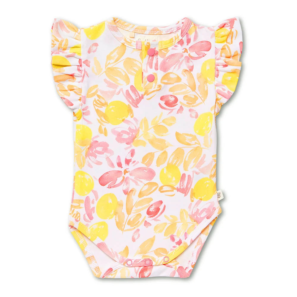 Sofia Short Sleeve Bodysuit with Frill