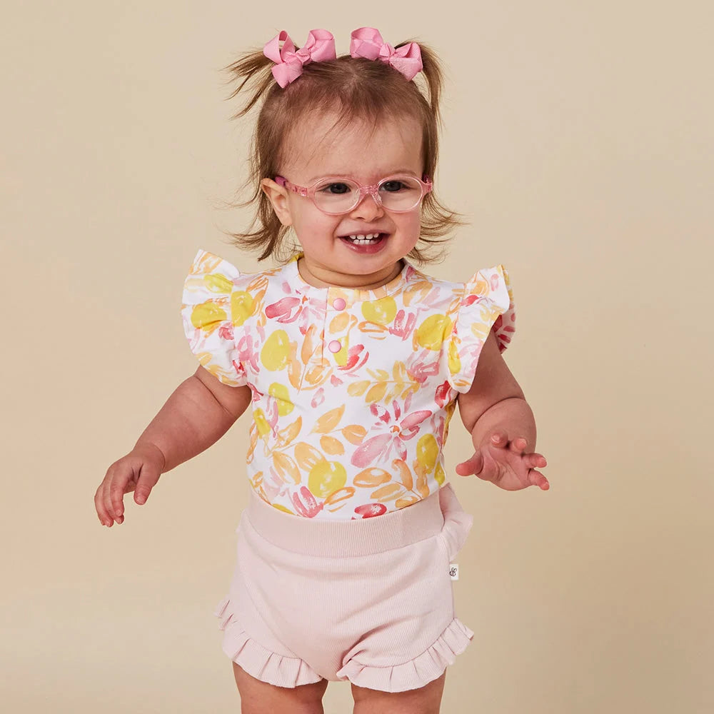 Sofia Short Sleeve Bodysuit with Frill