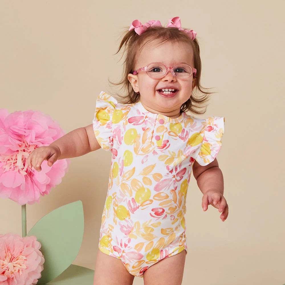 Sofia Short Sleeve Bodysuit with Frill