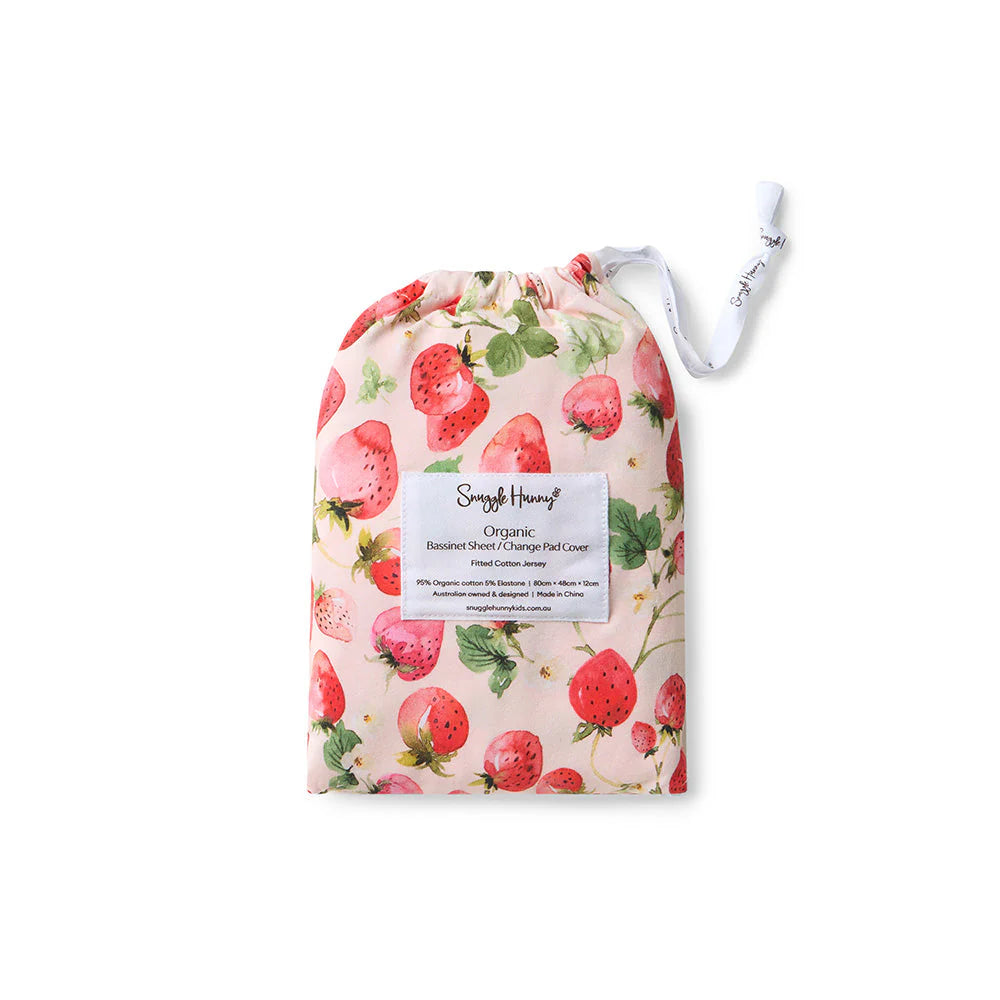 Strawberry Bassinet Sheet