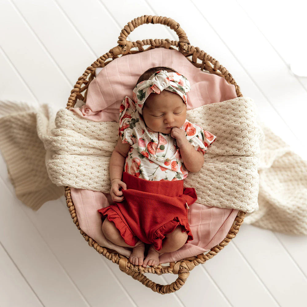 Strawberry Short Sleeve Bodysuit