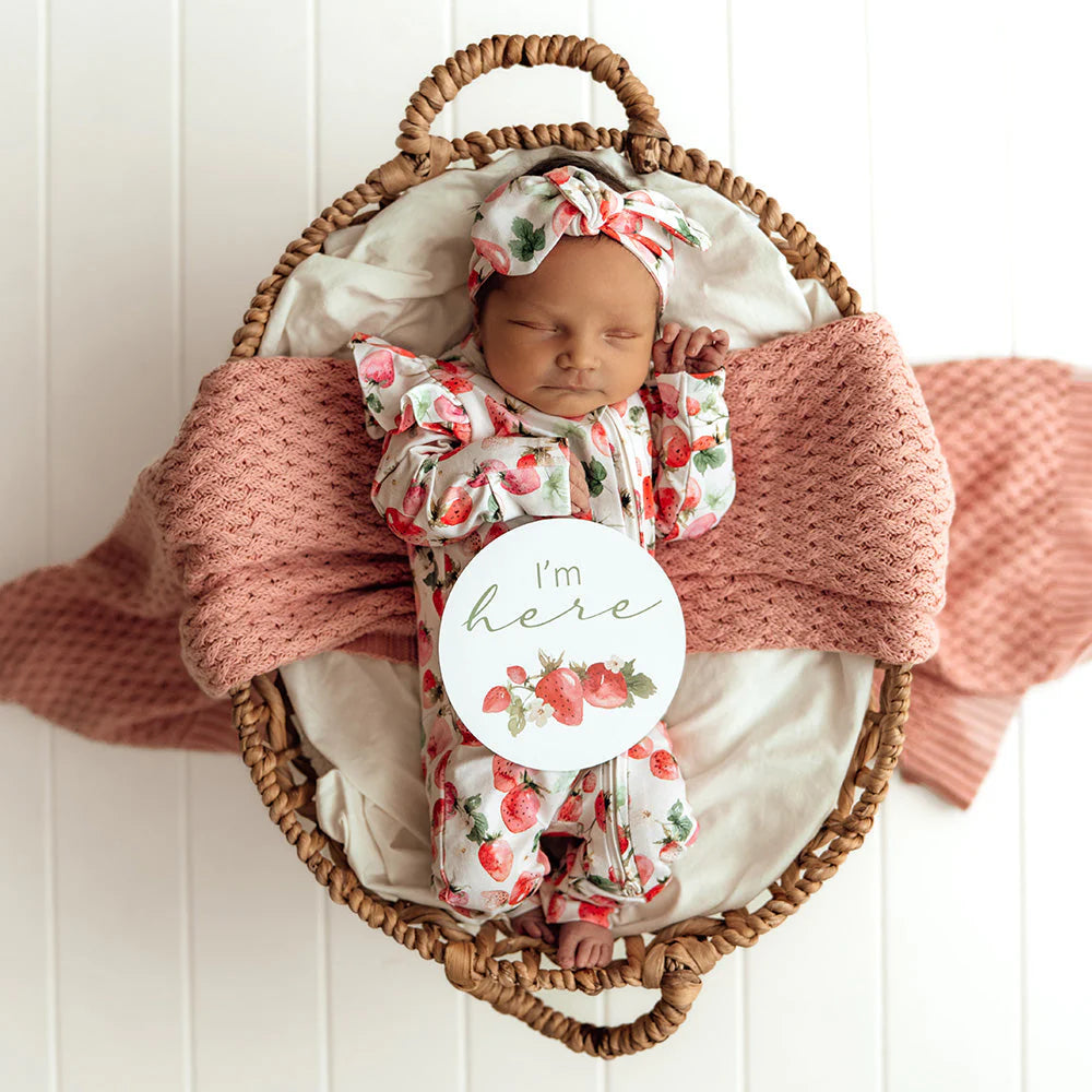 Strawberry Milestone Cards