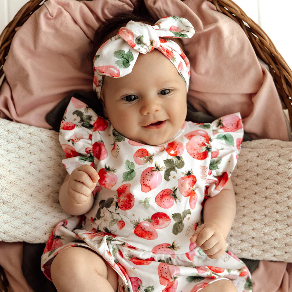 Strawberry Short Sleeve Dress