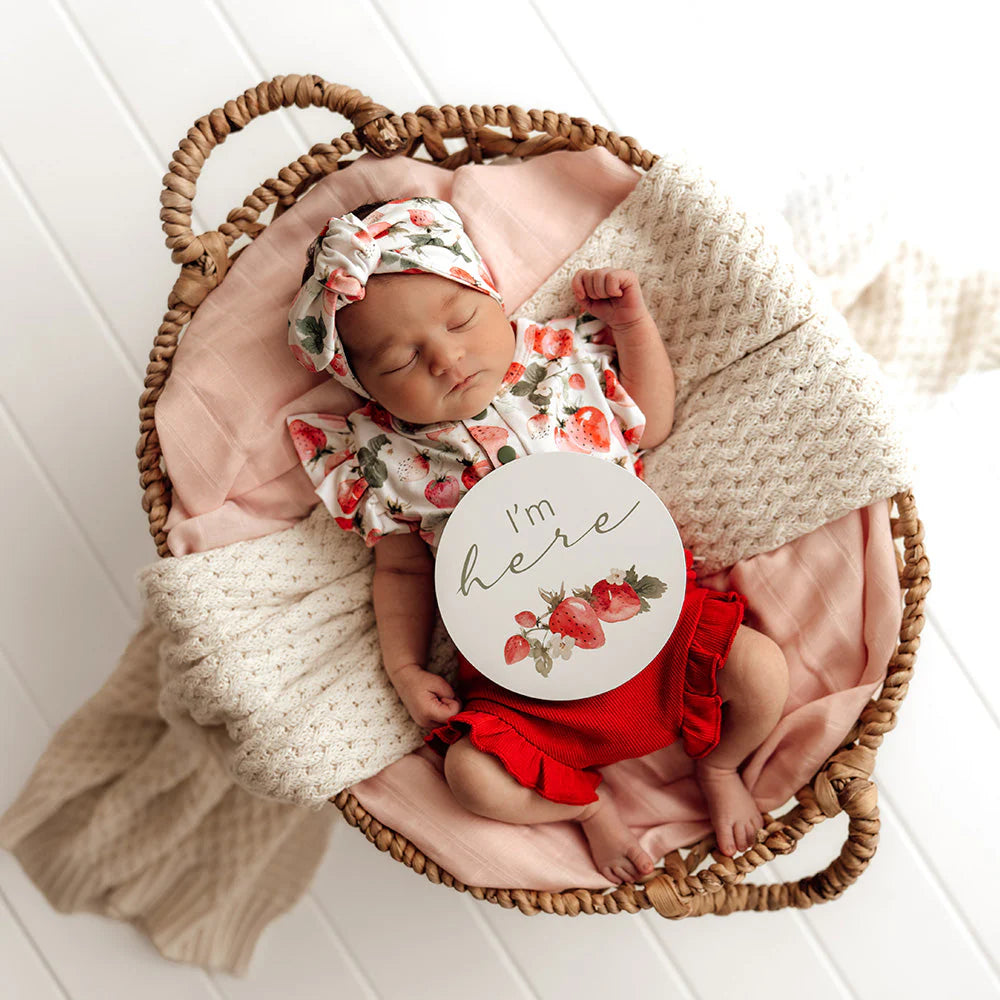 Strawberry Milestone Cards