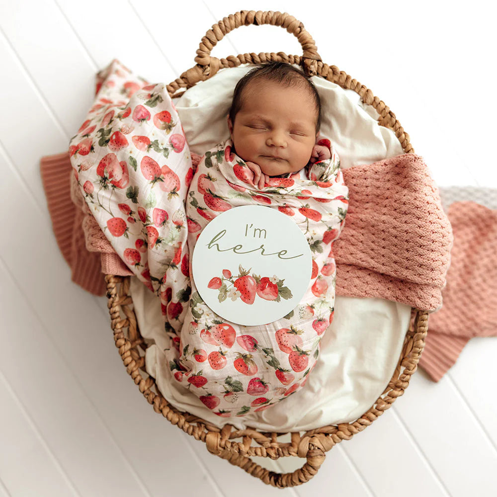 Strawberry Milestone Cards