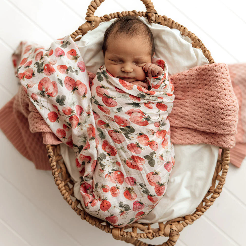 Strawberry Muslin Wrap