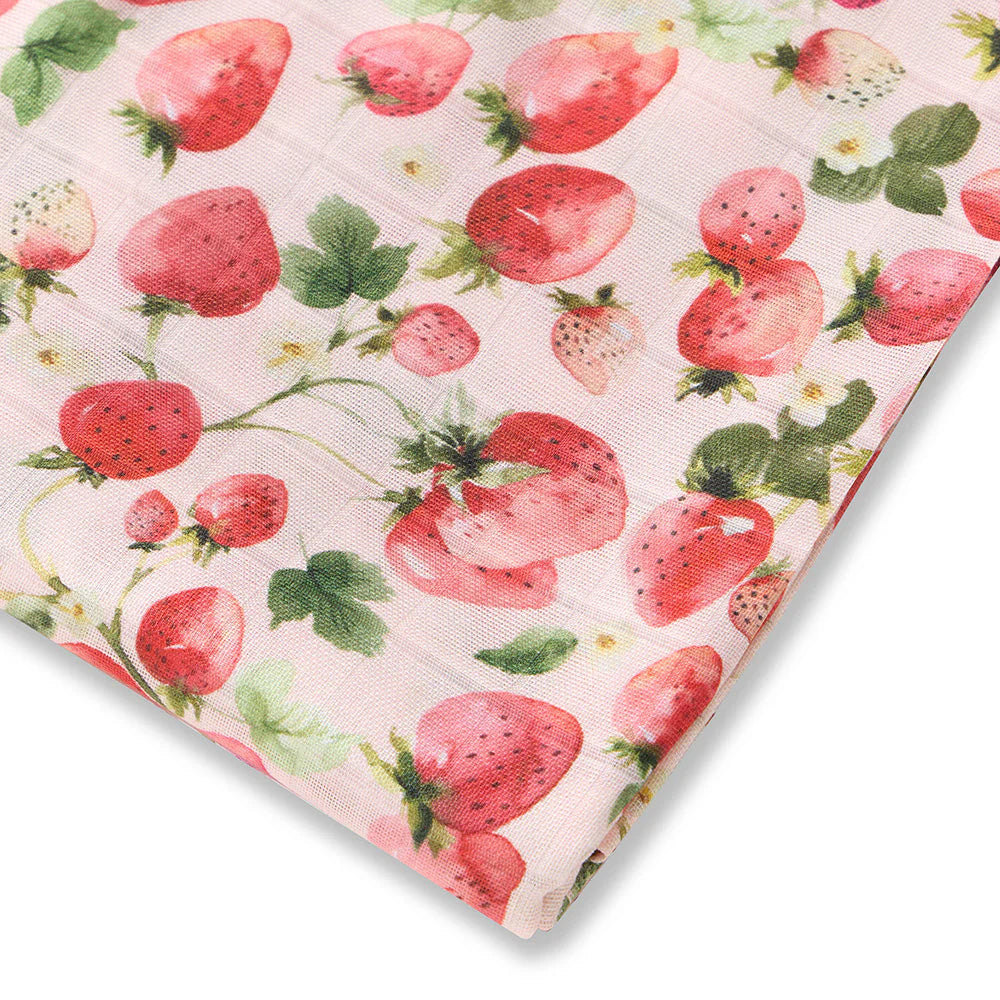 Strawberry Muslin Wrap
