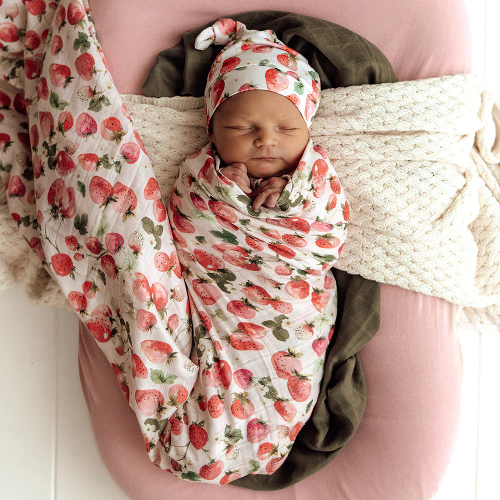 Strawberry Muslin Wrap
