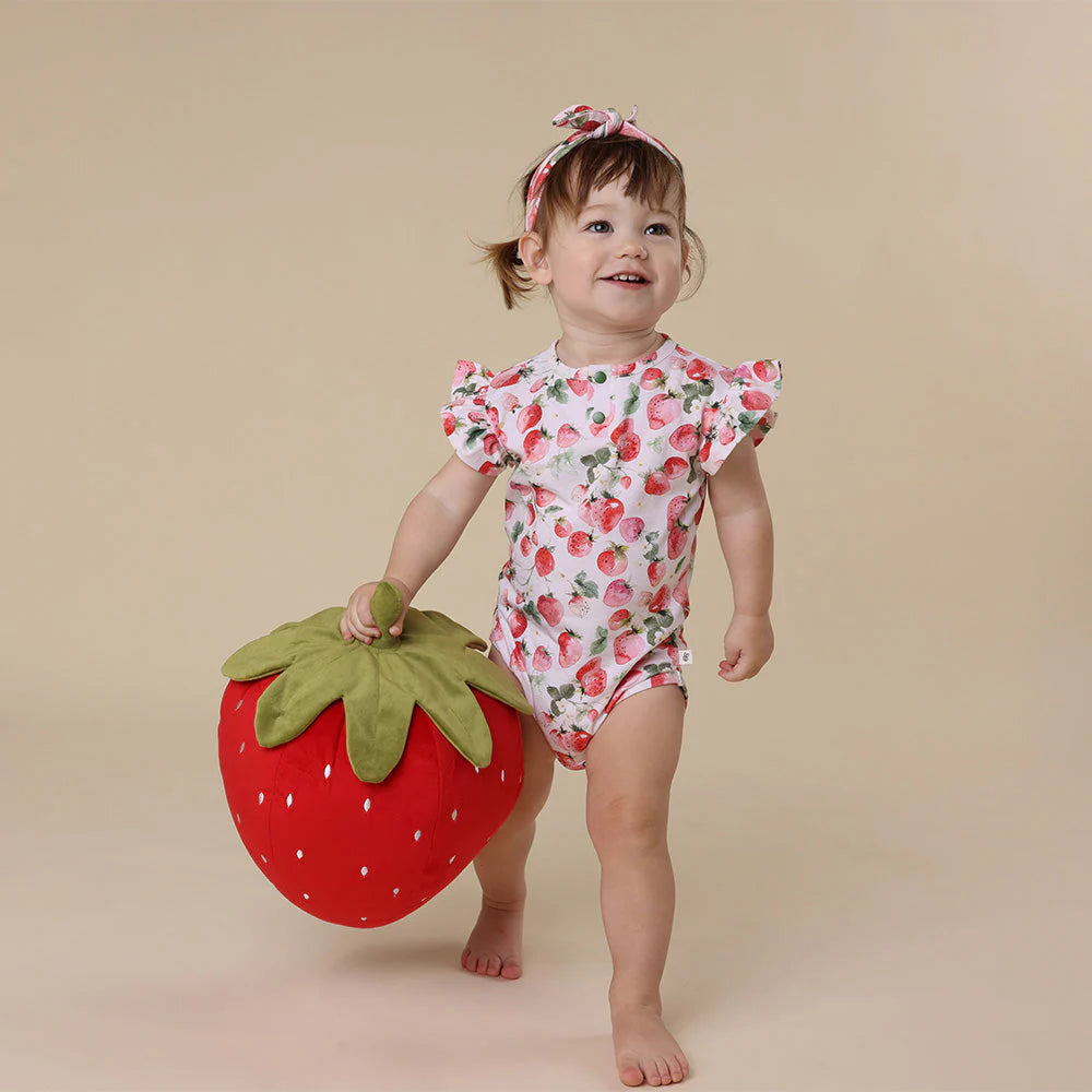 Strawberry Short Sleeve Bodysuit