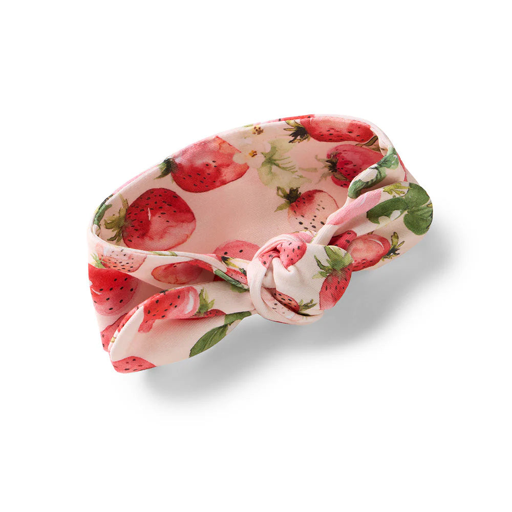 Strawberry Topknot Headband
